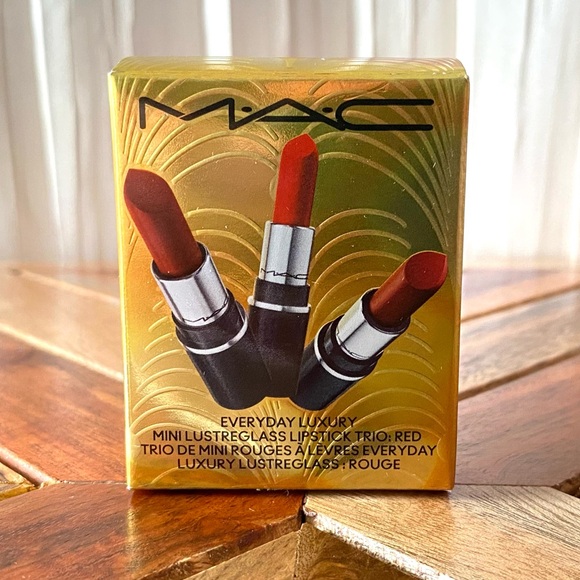 MAC Mini Lustreglass Lipstick Trio - Picture 1 of 2
